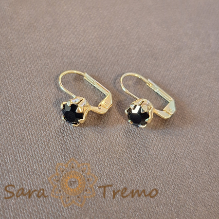 Cercei - Cercei simpli și clasici cu cristal zirconia negru