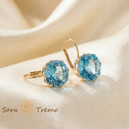 Cercei Safirul de Gheata – Cercei placati 18K Brazilia [0]