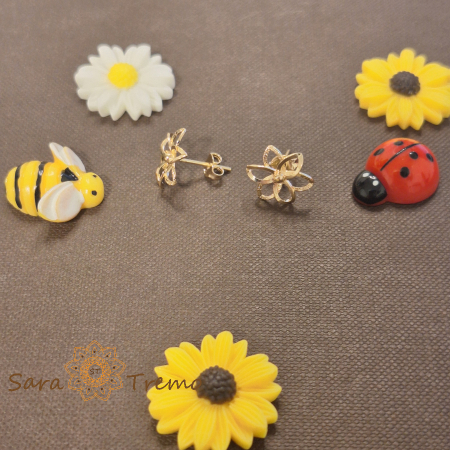 Cercei „Fiore di Sole” – floare de aur, simbol al grației feminine [2]