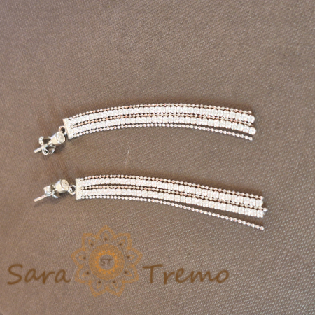 Cercei Tennis Argint 925 & Zirconia - Cascade Thai [0]
