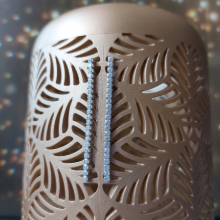 Cercei Tennis Clasici Argint 925 & Zirconia - Thai Pure [0]