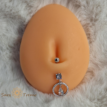 Cercel de buric din argint - model circular [1]