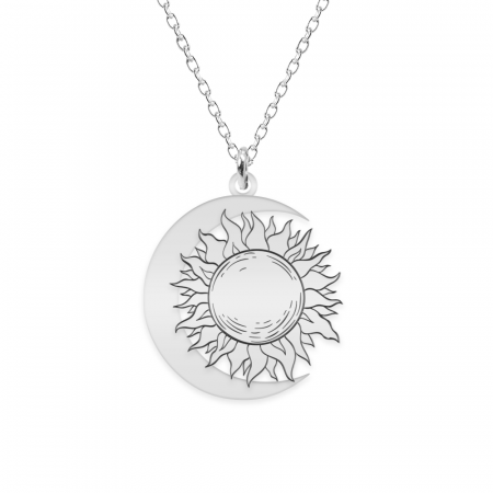Ceres - Colier personalizat Soare si Luna din argint 925 [1]