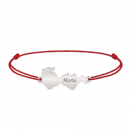 Child - Bratara personalizata snur fetita din argint 925 [3]