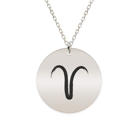 Lantisoare si coliere din argint - Colier argint 925 personalizat cu semn zodiacal Berbec