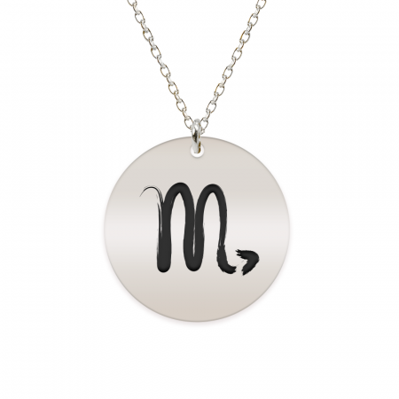 Bijuterii din argint - Colier argint 925 personalizat cu semn zodiacal Scorpion