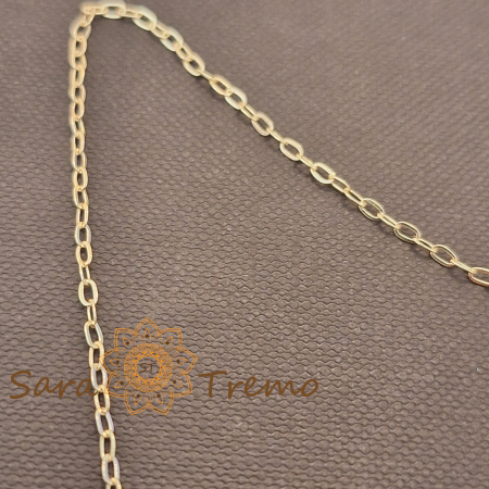 Colier aur 18K placat Brazilia cu stanta 45 cm – Floare de Diamant [3]