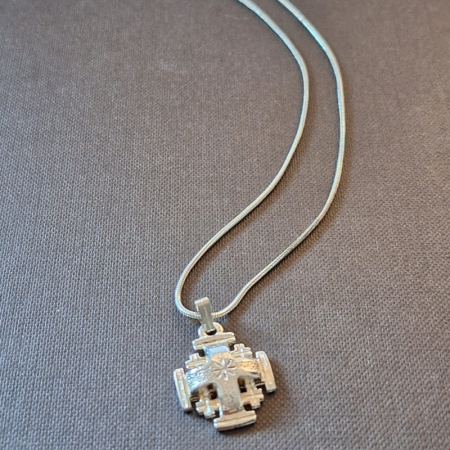 Colier cu cruciulita din argint Jerusalem - realizat in Israel [1]