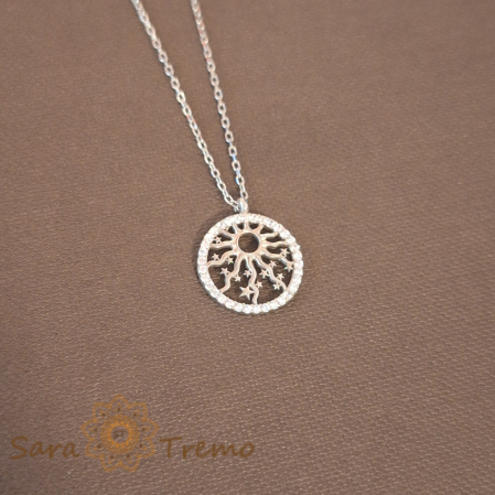 Colier din argint simbol soare și stele SaraTremo [0]