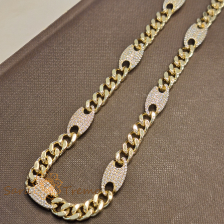 Coliere si lantisoare - Colier aur 14K placat – Puterea Stralucirii 50 cm