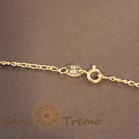 Colier pentru femei placat cu aur 18K, cu charmuri mediteraneene - 45 cm [4]