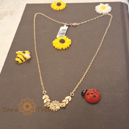 Colier „Flora d’Oro” – grație și lumină în floare de aur [4]