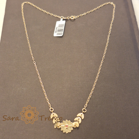 Coliere si lantisoare - Colier „Flora d’Oro” – grație și lumină în floare de aur