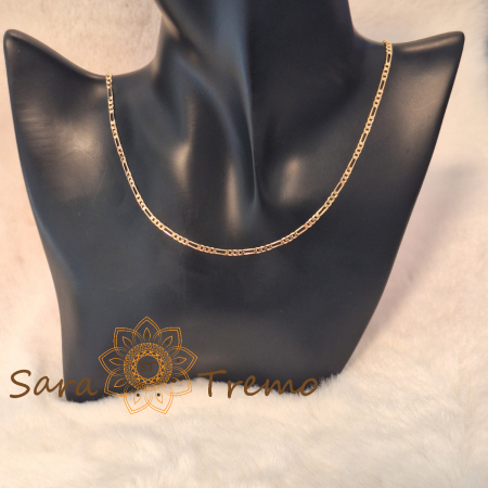 Lantisor unisex placat cu aur 18K Brazilia cu stanta – Eleganta Clasica 55cm [6]