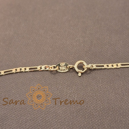 Lantisor unisex placat cu aur 18K Brazilia cu stanta – Eleganta Clasica 55cm [4]