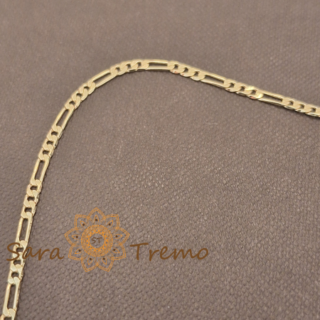 Lantisor unisex placat cu aur 18K Brazilia cu stanta – Eleganta Clasica 55cm [3]