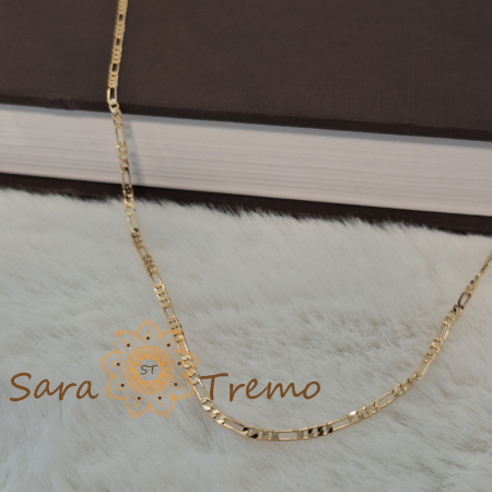 Lantisor unisex placat cu aur 18K Brazilia cu stanta – Eleganta Clasica 55cm [1]