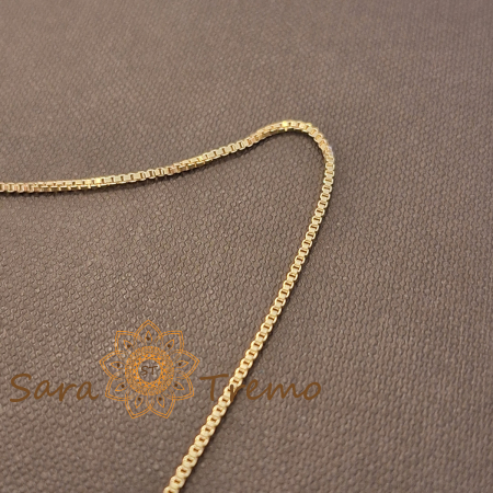 Lantisor unisex Aurelian – placat aur 18K, Brazilia, stanta, 50 cm [4]