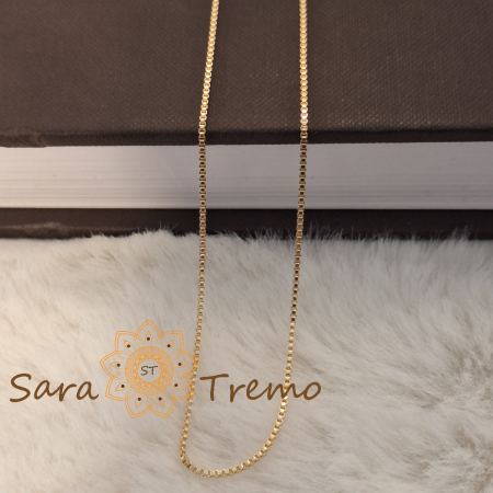 Coliere si lantisoare - Lantisor unisex Aurelian – placat aur 18K, Brazilia, stanta, 50 cm