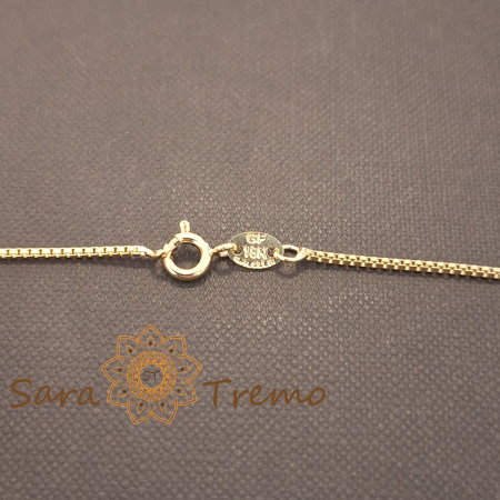 Lantisor unisex Aurelian – placat aur 18K, Brazilia, stanta, 50 cm [6]