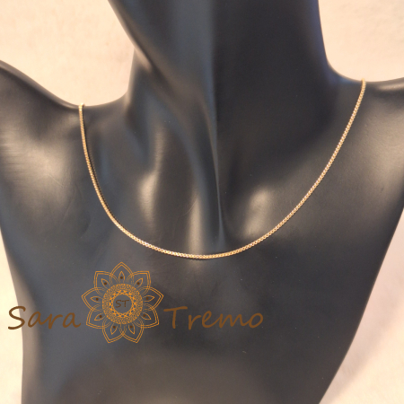 Lantisor unisex Aurelian – placat aur 18K, Brazilia, stanta, 50 cm [1]