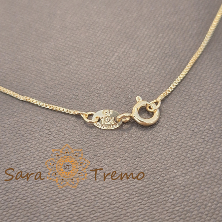 Colier placat cu aur 18K Brazilia cu stanta – Inima Pura 45cm [2]