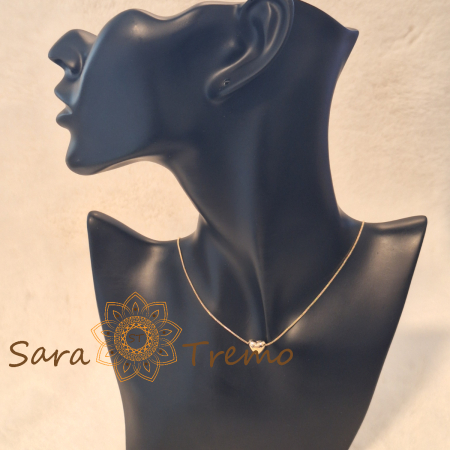 Colier placat cu aur 18K Brazilia cu stanta – Inima Pura 45cm [4]