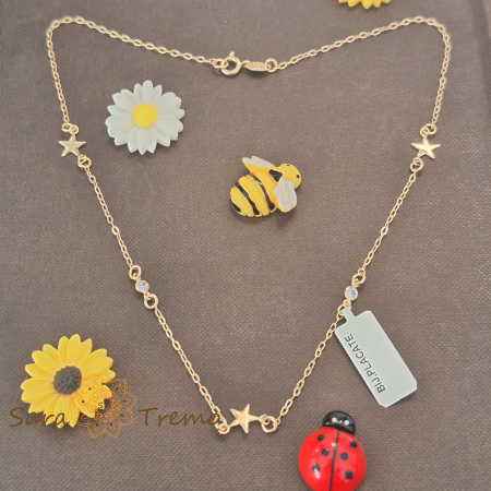 Colier „Stella di Luce” – stele de aur la baza gâtului [5]