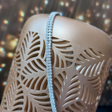 Colier Tennis Dublu Argint 925 & Zirconia - Eleganța Thai [0]