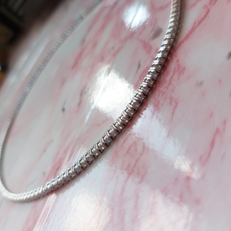 Colier Tennis Masiv Argint 925 & Zirconia - Thai Lux [5]