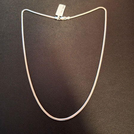 Colier tip sarpe plat din argint 925 Aramis - unisex - 50 cm [2]