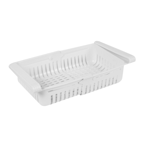Casa si Gradina - Coș Organizator pentru Frigider, Plastic, 20 × 16 × 6,7 cm, Alb