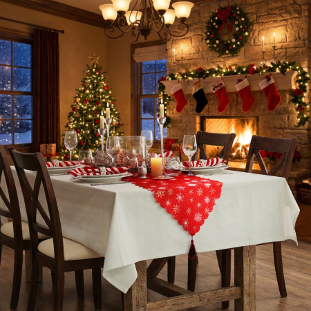 Articole de Sezon, Sarbatori si Evenimente - Covoraș față de masă de Crăciun - 180 x 35 cm