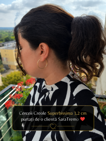 Cercei placati cu aur SaraTremo [7]