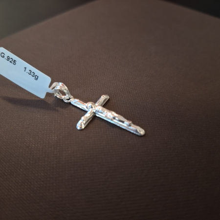 Cruce cu Iisus din argint 925 - 3 cm [1]