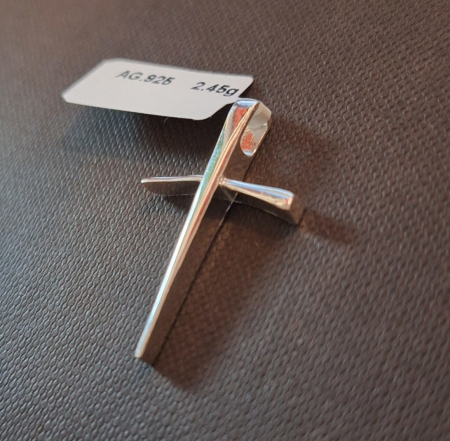 Cruce imitatie aschii din argint 925 - 3 cm [0]