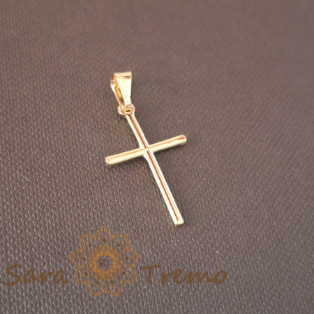 Cruce fină, elegantă și clasică, 2.5 cm – Simbol al credinței pure [0]
