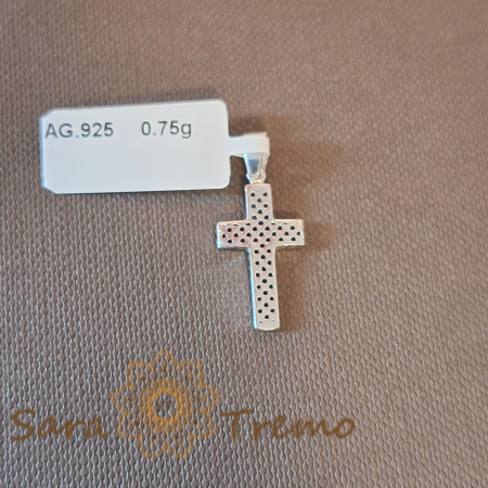 Cruciulite din argint - Cruciulita din argint 925 cu model decupat - 2 cm