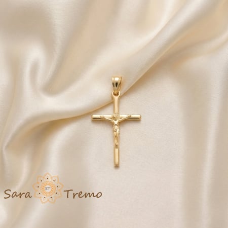 Bijuterii placate cu aur - Cruciulita placata cu aur SaraTremo
