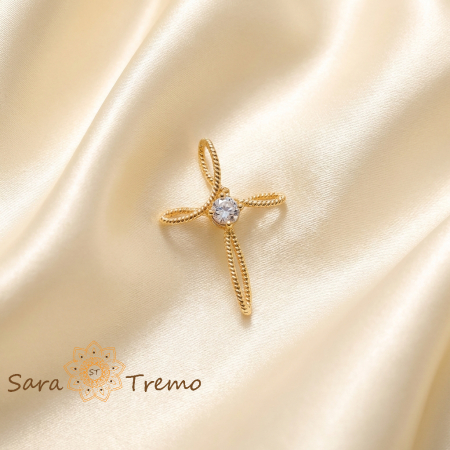 Pandantive - Cruciulita placata cu aur Calea Luminii