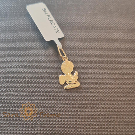 Bijuterii placate cu aur - Pandantiv placat cu aur Ingerasul Pazitor