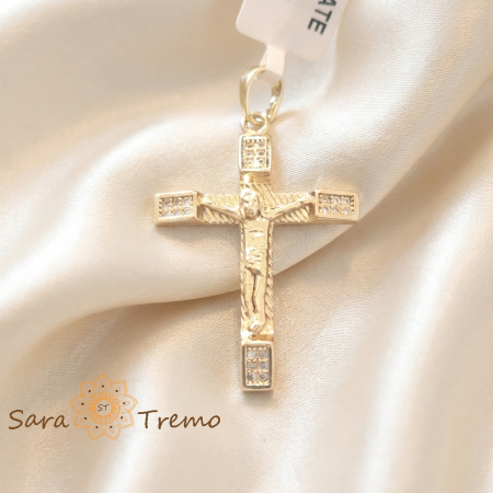 Pandantive - Cruciulita placata cu aur Crucea Inimii