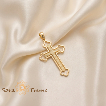 Pandantive - Cruciulita placata cu aur Darul Divin