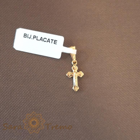 Bijuterii placate cu aur - Cruciulita placata cu aur Elias