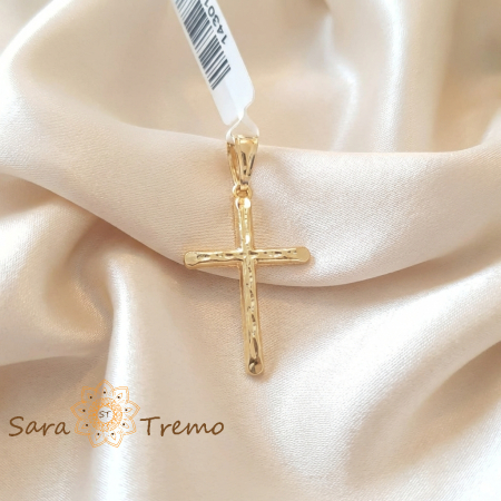 Talismane - Cruciulita placata cu aur Lumina Credintei - 3 cm