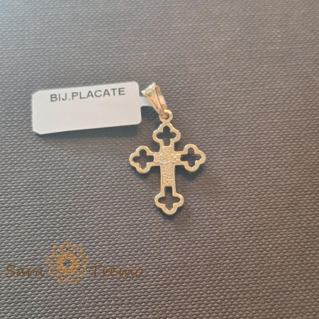 Pandantive - Cruciulita placata cu aur Darul Divin