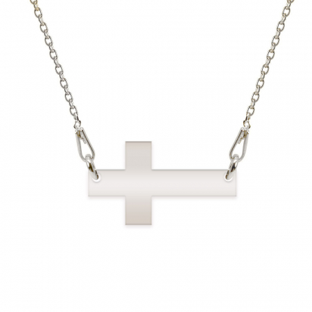 Crux - Colier personalizata argint 925 cruce cu text [1]