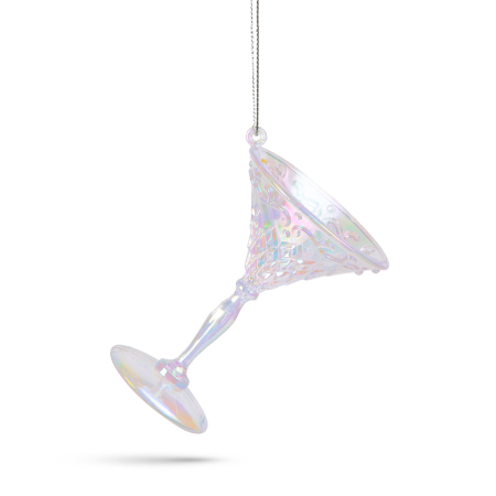 Decor de Craciun - cana irizata, acrilic - 65 x 92 mm [1]