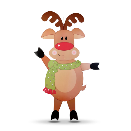 Decor de Crăciun - ren - hârtie - 90 cm [1]