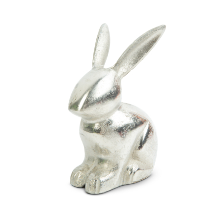 Articole de Sezon, Sarbatori si Evenimente - Decor de Paste - iepure de aluminiu - 16 x 10 cm